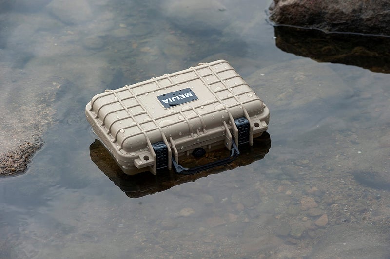 MEIJIA Portable All Weather Waterproof Protective Hard Case, Small Camera Case,Dry Case with Customizable Foam,Fit Use of Drones, Camera,Equipments, 11.65 â€x8.35â€x3.78â€ - Image 4